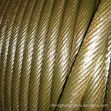 Non-rotating Rope, Made of Ungalvanized and Galvanized, with 19 x 7 Construction